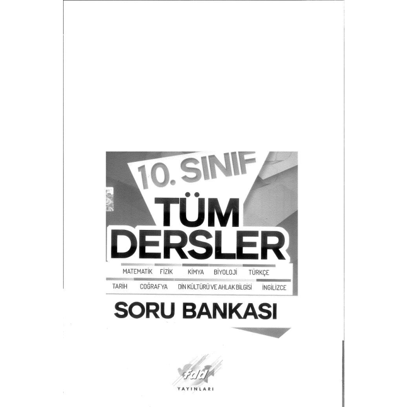 TÜM DERSLER SORU BANKASI