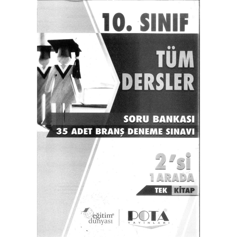 TÜM DERSLER SORU BANKASI 35 ADET BRANŞ DENEME SINAVI 2'Sİ 1 ARADA TEK KİTAP