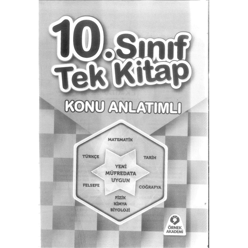 TEK KİTAP KONU ANLATIMLI YENİ MÜFREDATA UYGUN