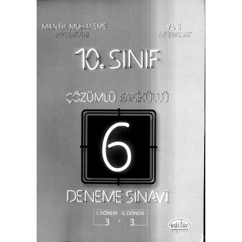 ÇÖZÜMLÜ FASİKÜLLÜ DENEME SINAVI 3+3