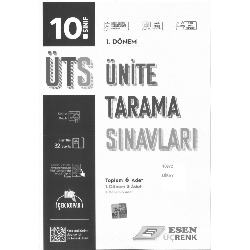 ÜNİTE TARAMA SINAVLARI 1. DÖNEM