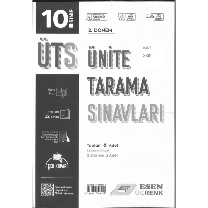 ÜNİTE TARAMA SINAVLARI 2. DÖNEM