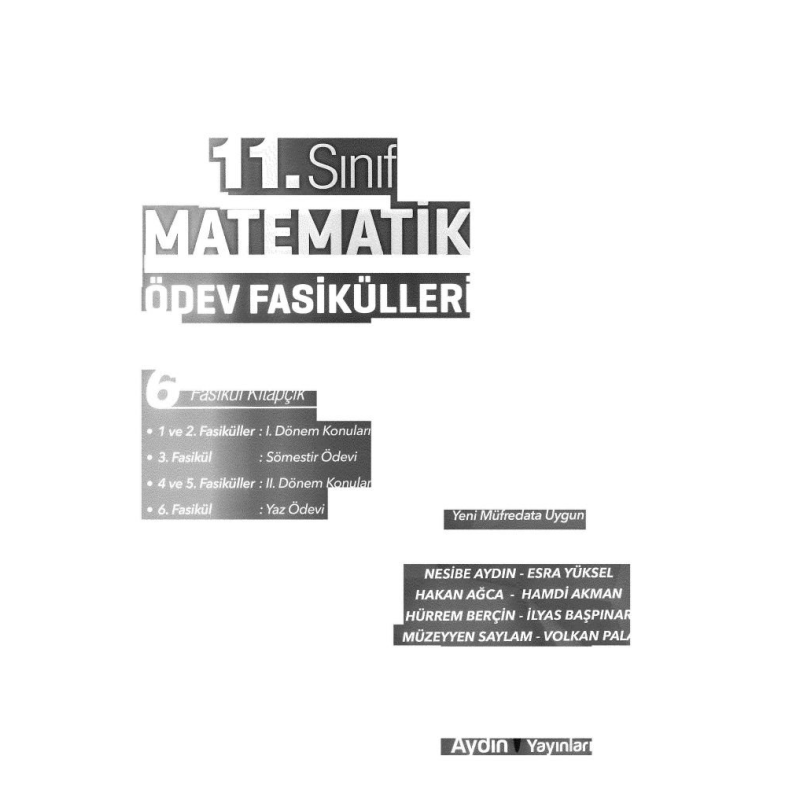 MATEMATİK ÖDEV FASİKÜLLERİ 6 FASİKÜL KİTAPÇIK