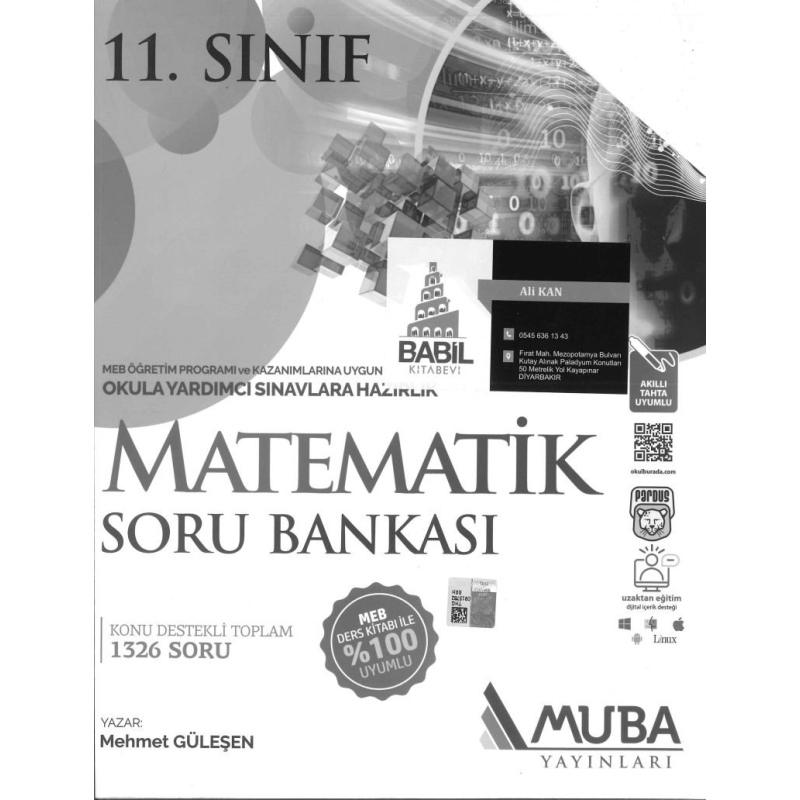 MATEMATİK SORU BANKASI KONU DESTEKLİ TOPLAM 1326 SORU