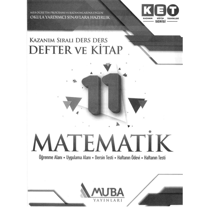 KAZANIM SIRALI DERS DERS DEFTER KİTAP MATEMATİK