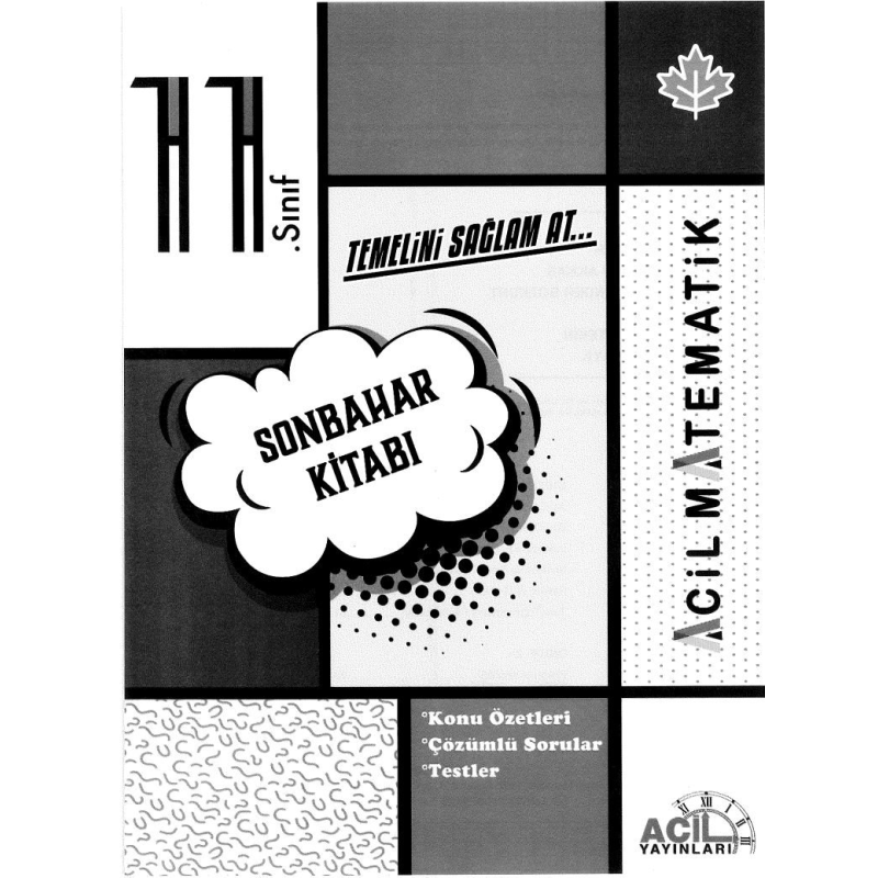 SONBAHAR KİTABI TEMELİNİ SAĞLAM AT ACİL MATEMATİK