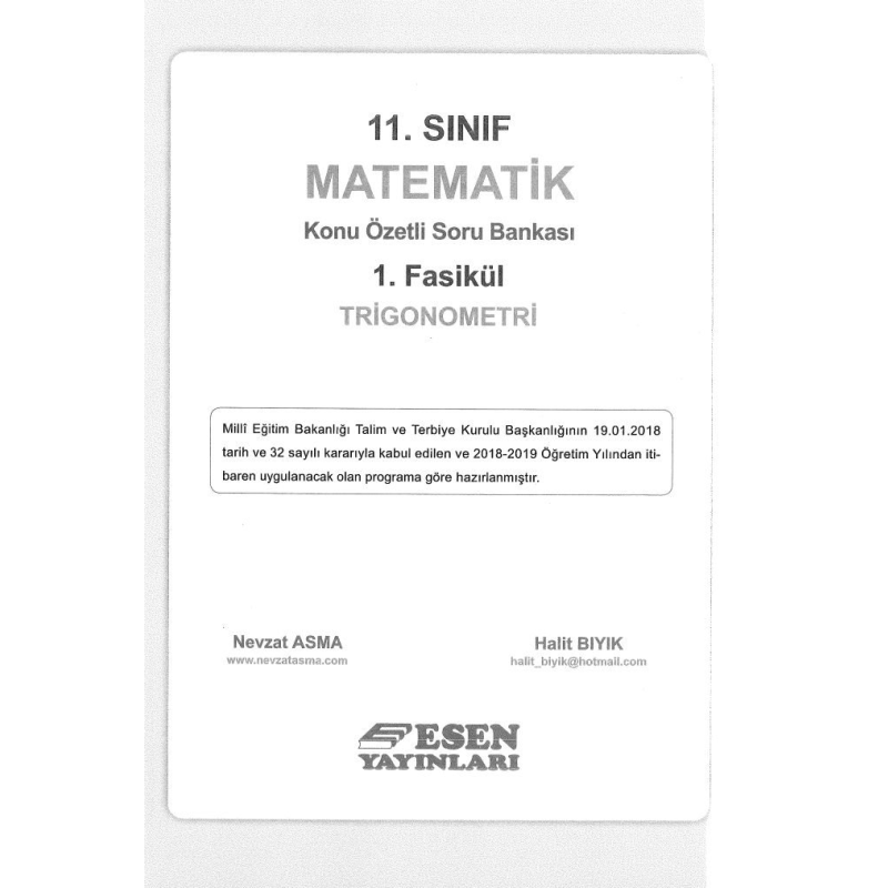 MATEMATİK KONU ÖZETLİ SORU BANKASI 1. FASİKÜL TRİGONOMETRİ