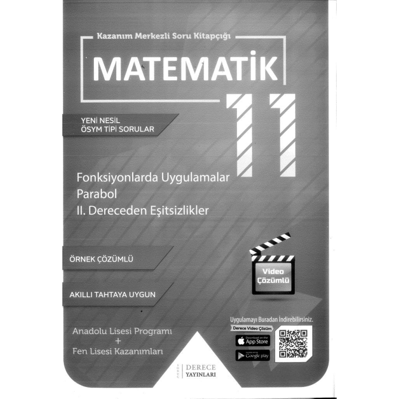 MATEMATİK YENİ NESİL SORULAR FONKSİYONLARDA UYGULAMALAR PARABOL 2. DERECEDEN EŞİTSİZLİKLER