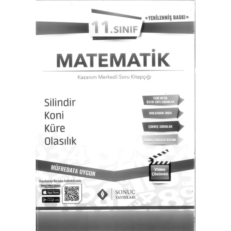 MATEMATİK SORU KİTAPÇIĞI SİLİNMDİR KONİ KÜRE OLASILIK