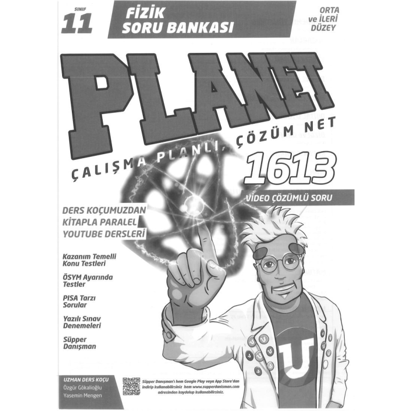 FİZİK SORU BANKASI PLANET ÇALIŞMA PLANLI ÇÖZÜM NET 1613 SORU