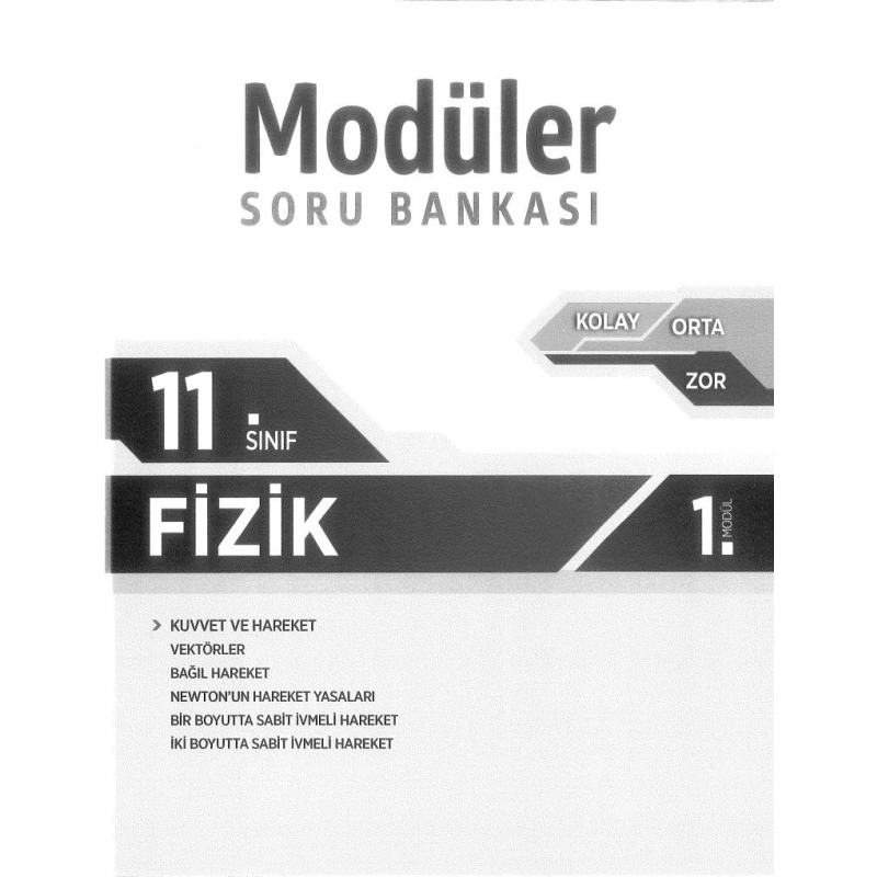 MODÜLER SORU BANKASI FİZİK