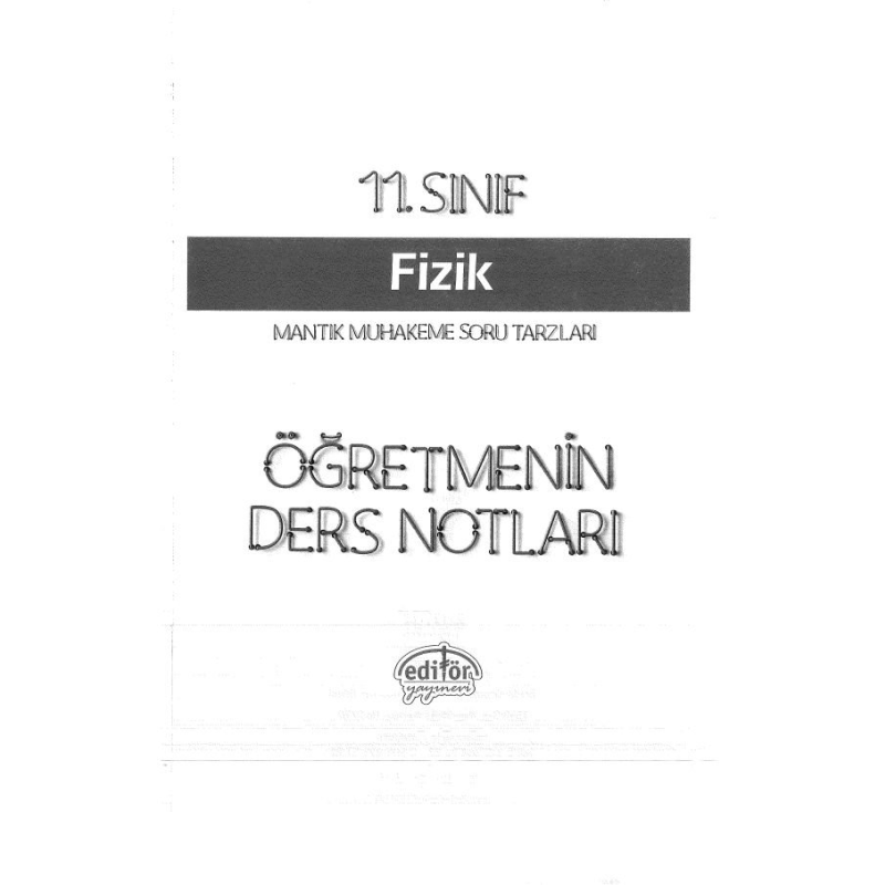 FİZİK ÖĞRETMENİN DERS NOTLARI