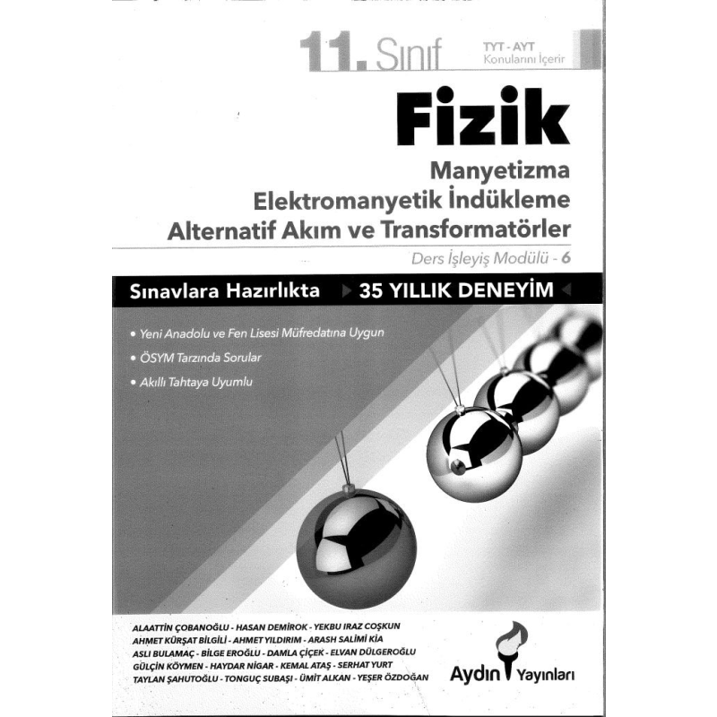 FİZİK MANYETİZMA ELEKTROMANYETİK İNDÜKLEME ALTERNATİF AKIL VE TANSFORMATÖRLER