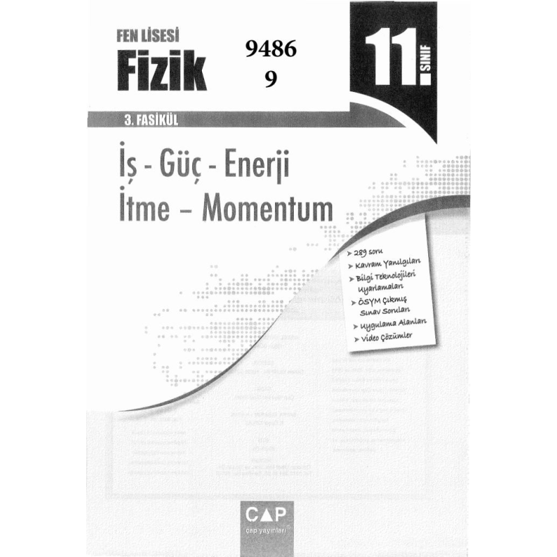 FİZİK 3. FASİKÜL İŞ GÜÇ ENERJİ İTME MOMENTUM