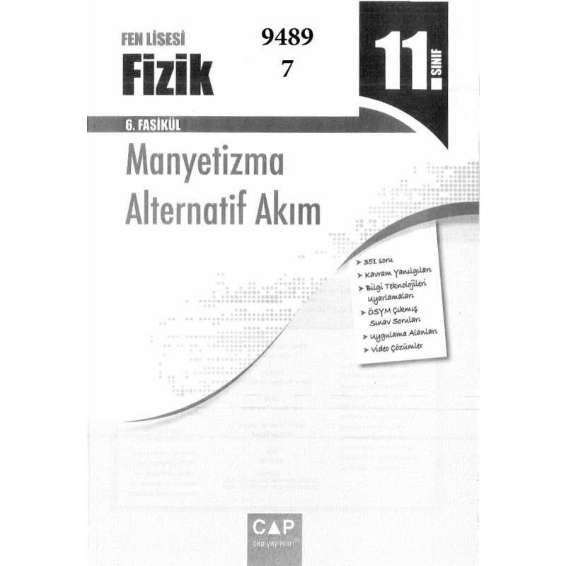 FİZİK 6. FASİKÜL MANYETİZMA ALTERNATİF AKIM