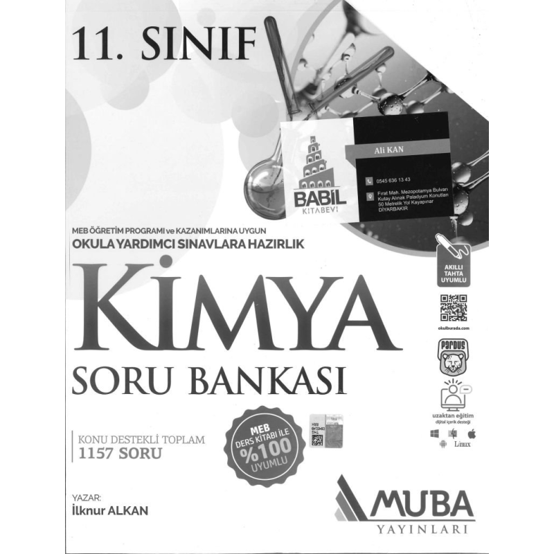 KİMYA SORU BANKASI 1157 SORU