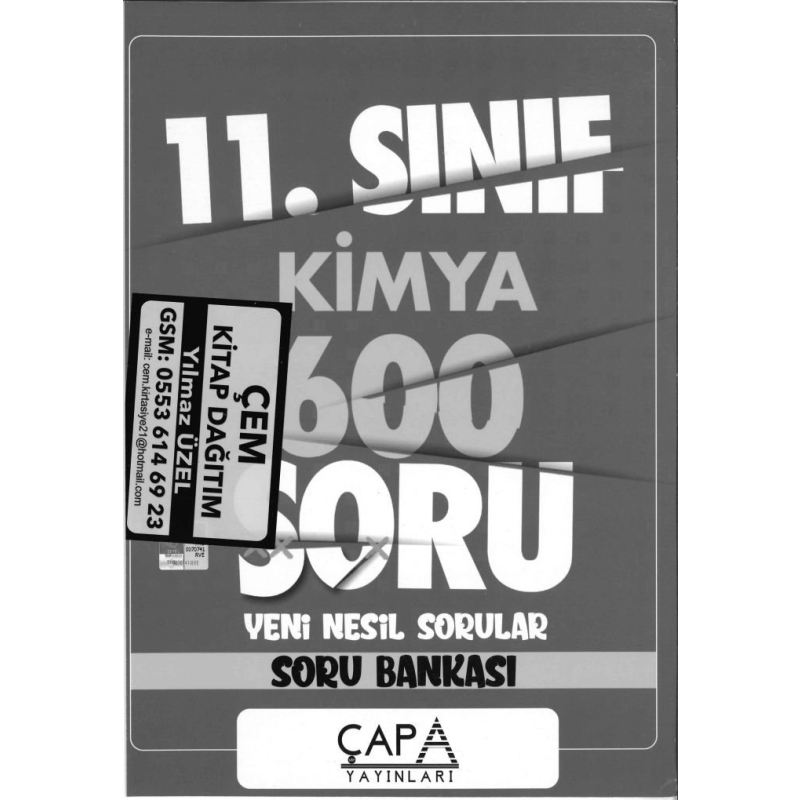 KİMYA 600 SORU YENİ NESİL SORULAR SORU BANKASI