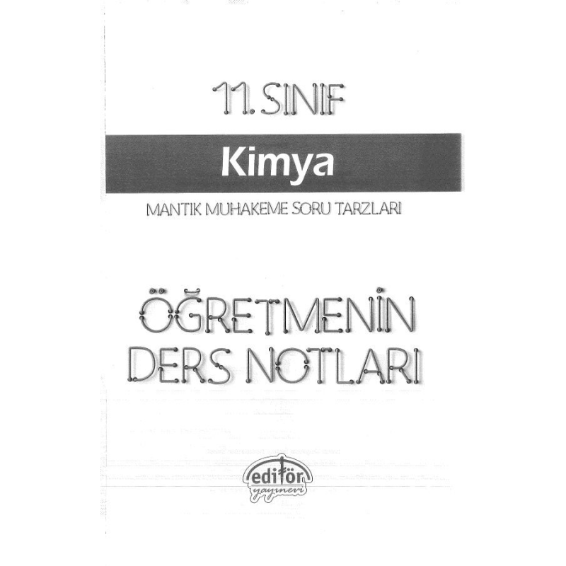 KİMYA ÖĞRETMENİN DERS NOTLARI
