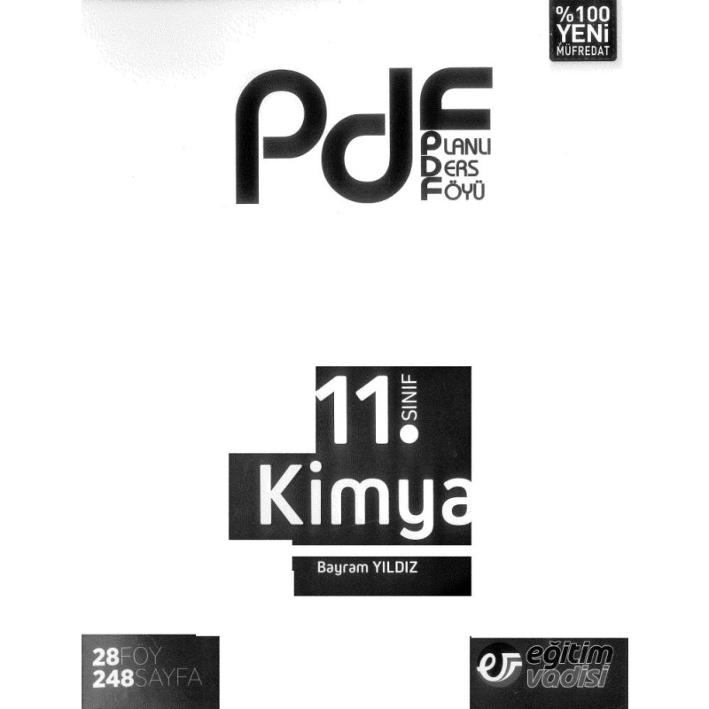 PLANLI DERS FÖYÜ KİMYA 28 FÖY