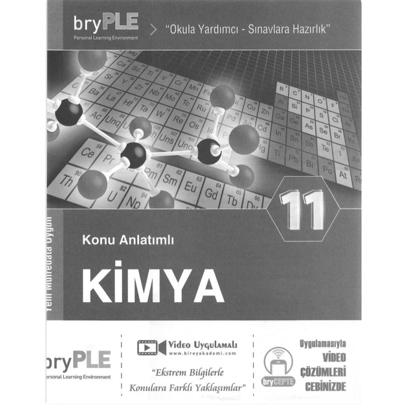 KİMYA KONU ANLATIMLI OKULA YARDIMCI SINAVLARA HAZIRLIK