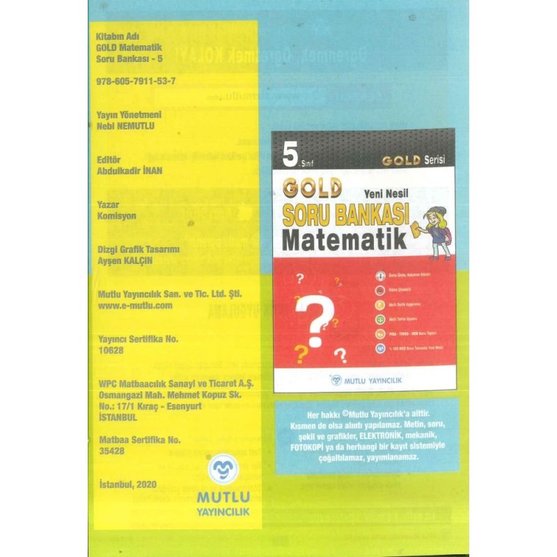 GOLD SORU BANKASI MATEMATİK