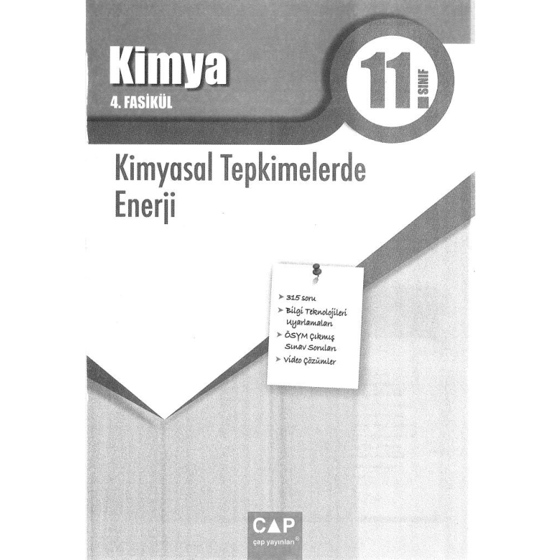 KİMYA 4. FASİKÜL KİMYASAL TEPKİMELERDE ENERJİ