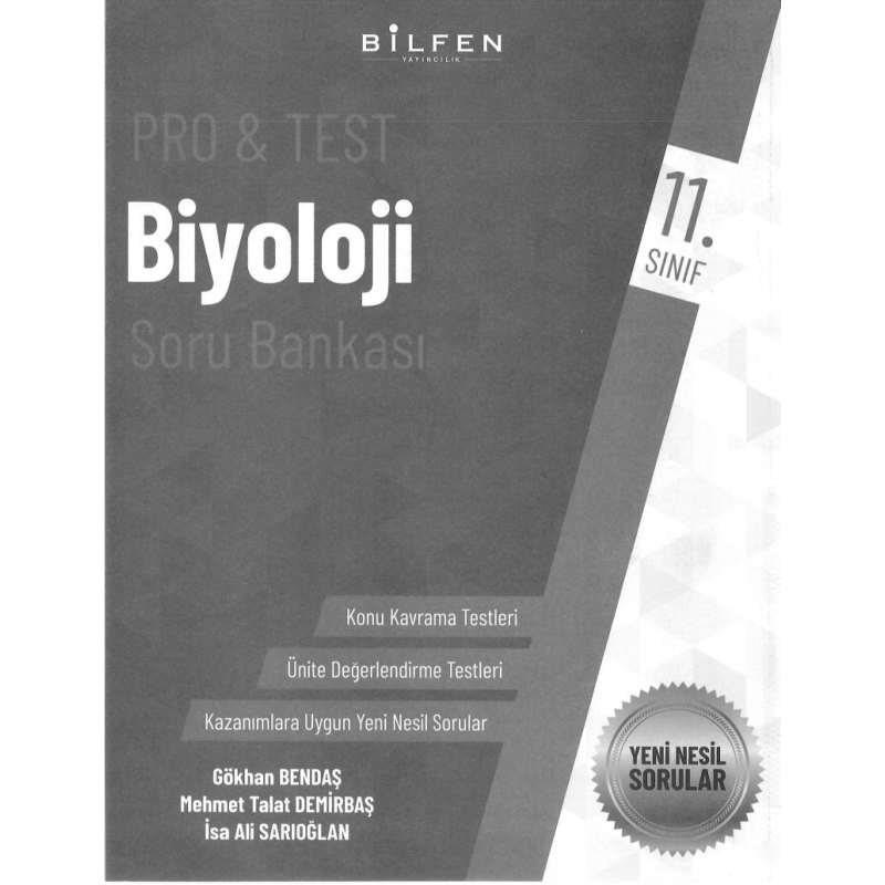 PRO & TEST BİYOLOJİ SORU BANKASI