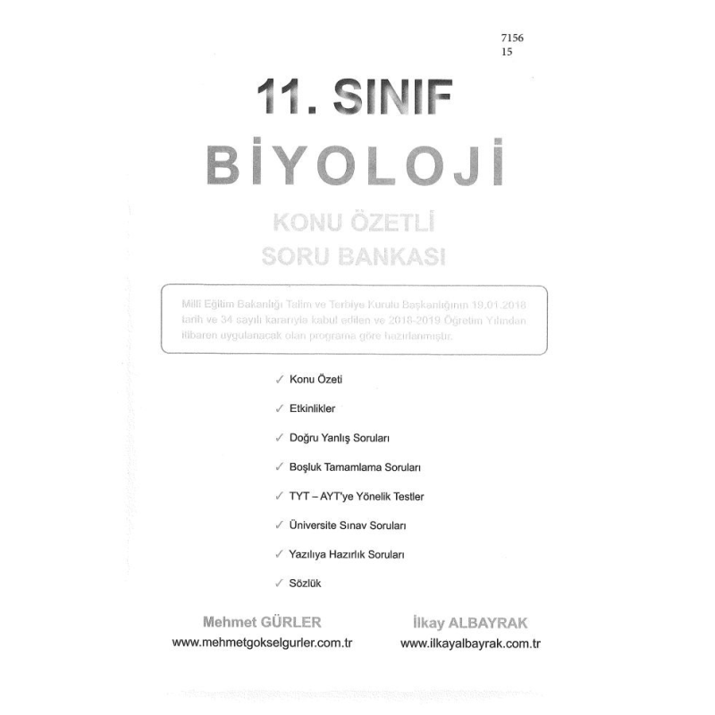 BİYOLOJİ KONU ÖZETLİ SORU BANKASI