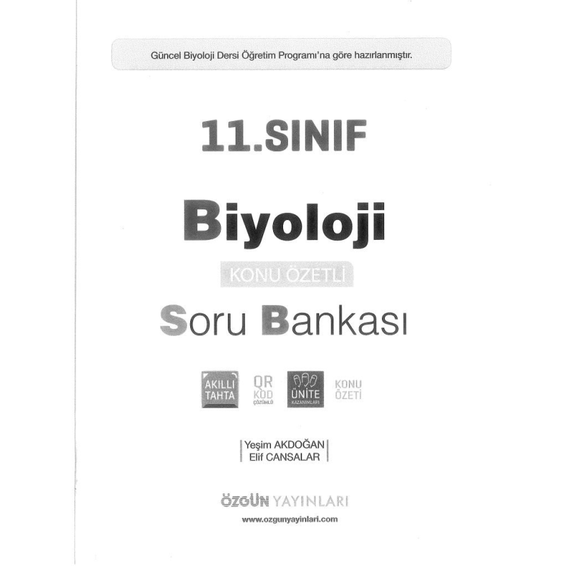 BİYOLOJİ KONU ÖZETLİ SORU BANKASI