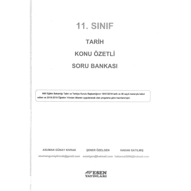 TARİH KONU ÖZETLİ SORU BANKASI