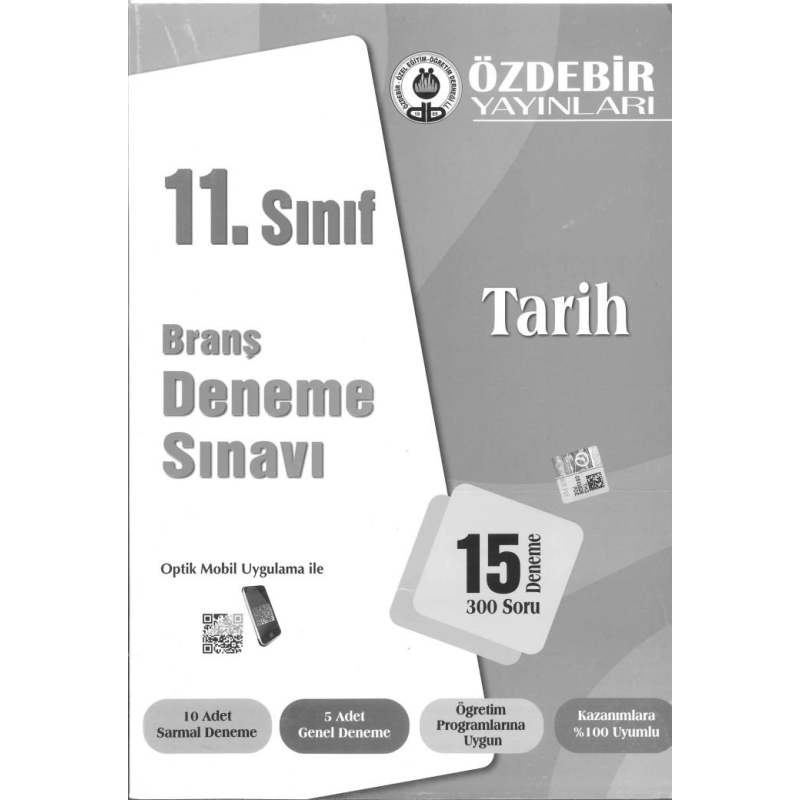 BRANŞ DENEME SINAVI TARİH 15 DENEME 300 SORU