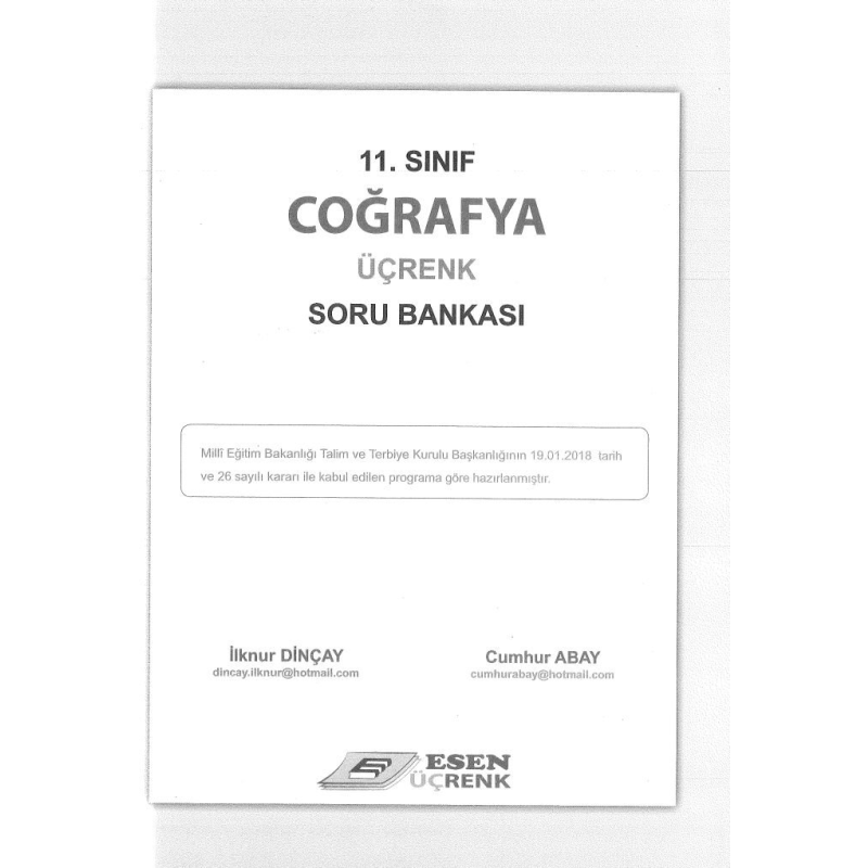 COĞRAFYA ÜÇRENK SORU BANKASI