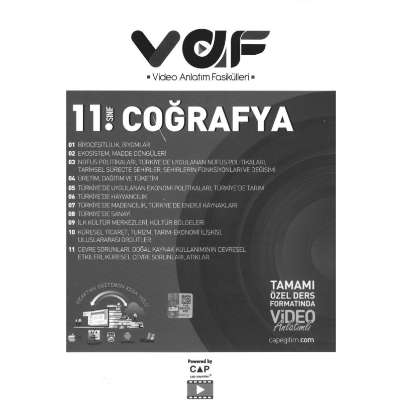 COĞRAFYA VİDEO ANLATIM FASİKÜLLERİ
