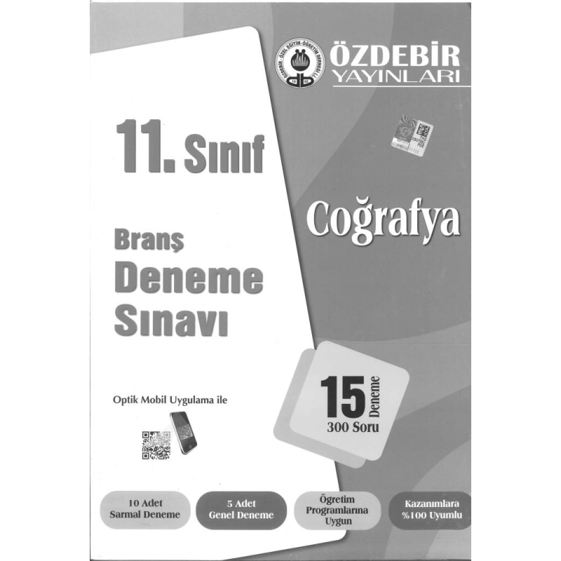 BRANŞ DENEME SINAVI COĞRAFYA 15 DENEME 300 SORU