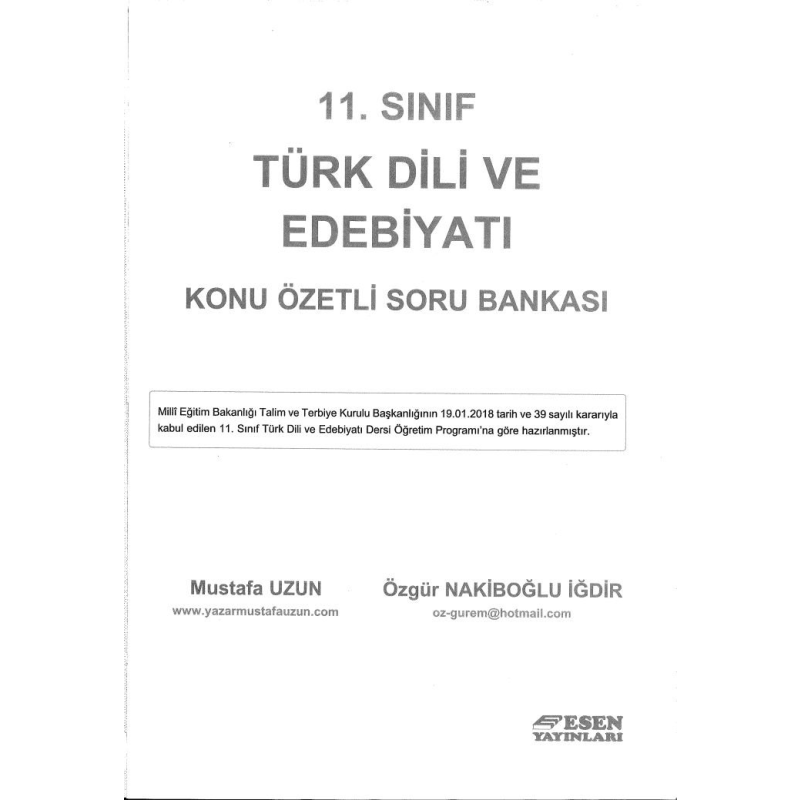 TÜRK DİLİ VE EDEBİYATI KONU ÖZETLİ SORU BANKASI