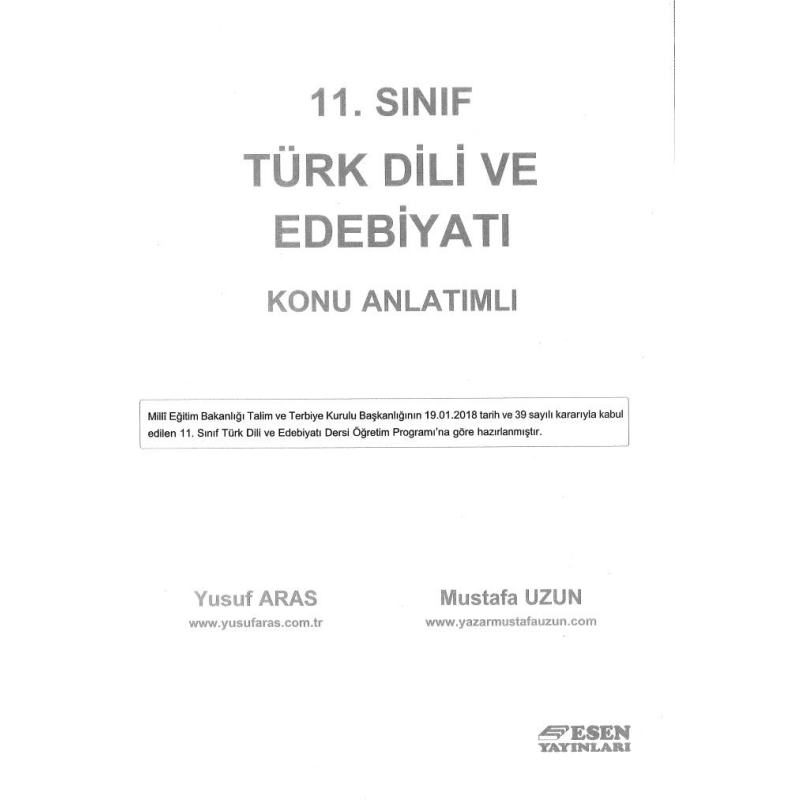 TÜRK DİLİ VE EDEBİYATI KONU ANLATIMLI