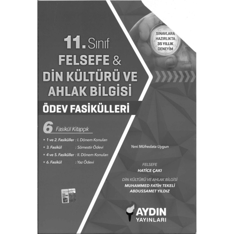 FELSEFE & DİN KÜLTÜRÜ VE AHLAK BİLGİSİ ÖDEV FASİKÜLLERİ 6 FASİKÜL KİTAPÇIK
