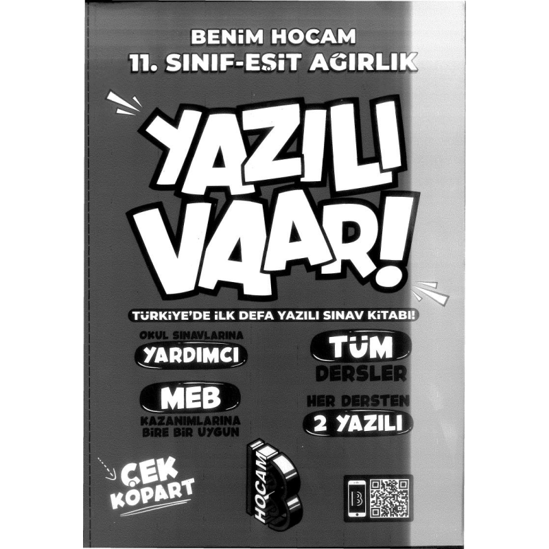 EŞİT AĞIRLIK YAZILI VAAR! TÜM DERSLER HER DERSTEN 2 YAZILI