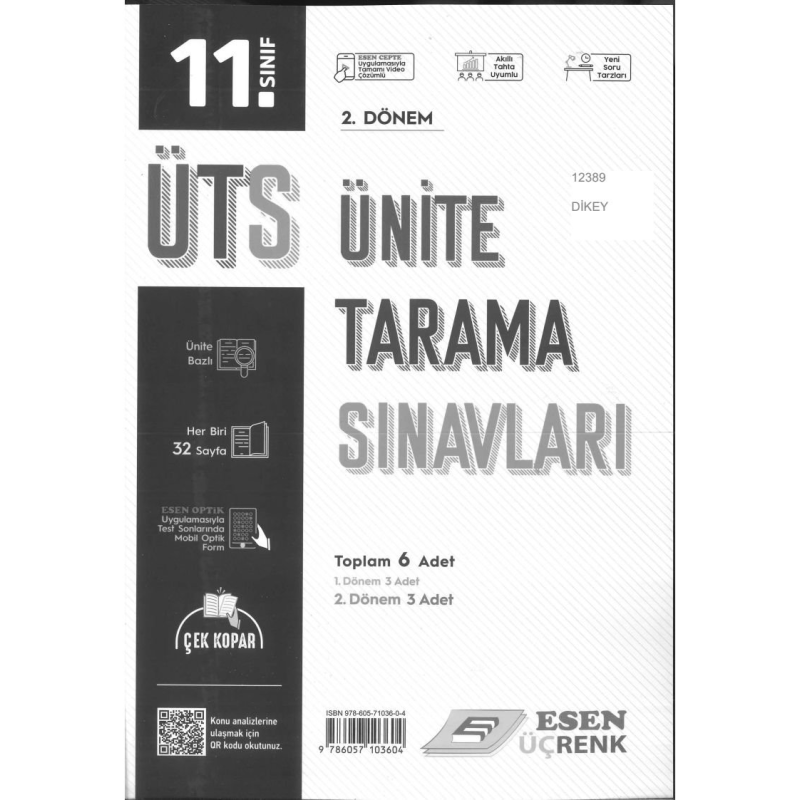 ÜNİTE TARAMA SINAVLARI 2. DÖNEM