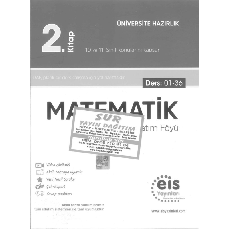 MATEMATİK DERS ANLATIM FÖYÜ 2. KİTAP