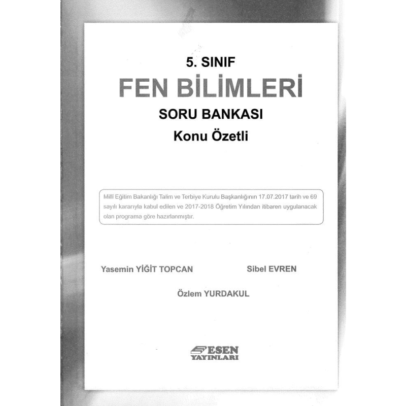 FEN BİLİMLERİ SORU BANKASI