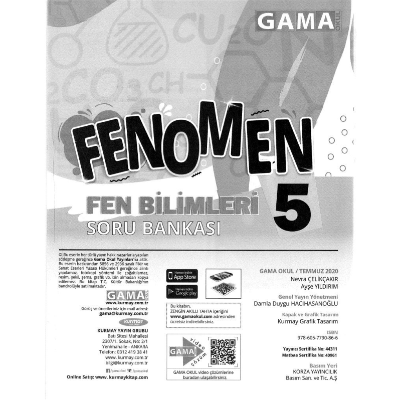 FENOMEN FEN BİLİMLERİ SORU BANKASI