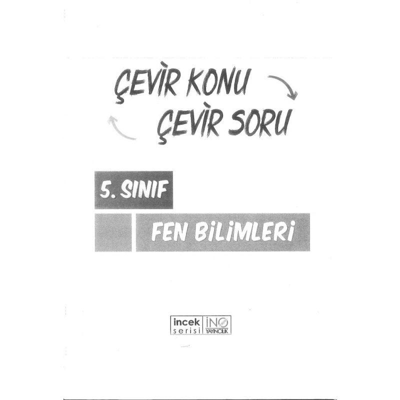 ÇEVİR KONU ÇEVİR SORU FEN BİLİMLERİ