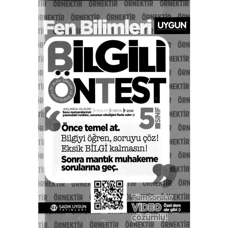 FEN BİLİMLERİ BİLGİLİ ÖNTEST