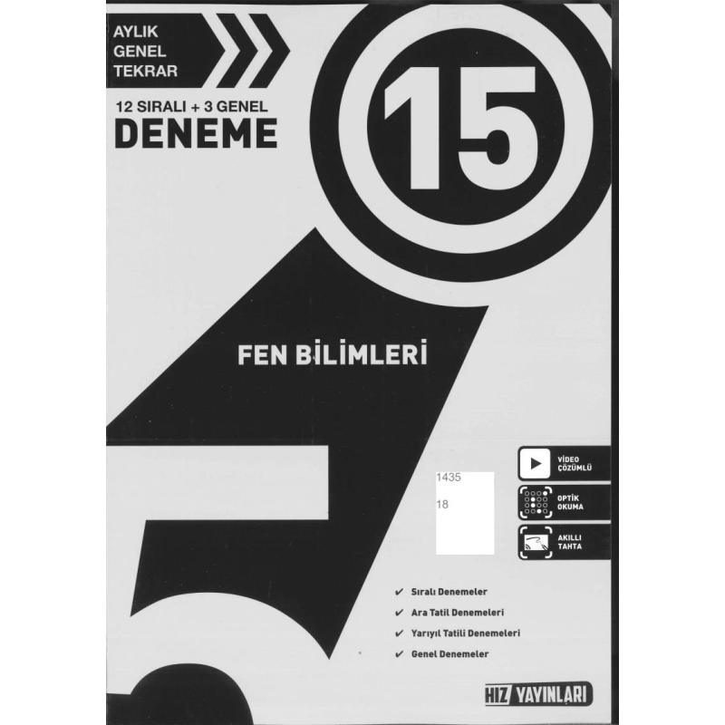 15 DENEME FEN BİLİMLERİ