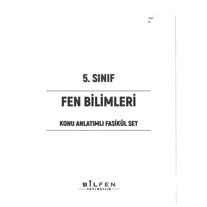 FEN BİLİMLERİ KONU ANLATIMLI FASİKÜL SET