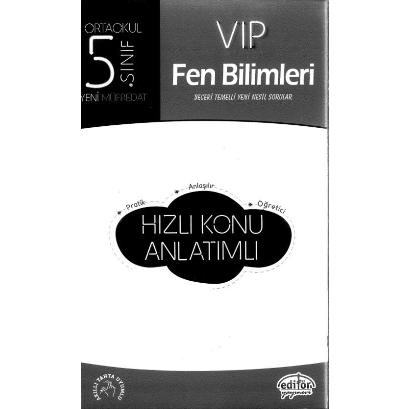 VIP FEN BİLİMLERİ HIZLI KONU ANLATIMLI