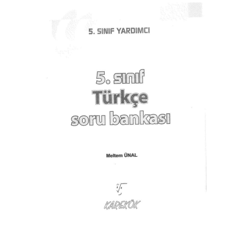 TÜRKÇE SORU BANKASI