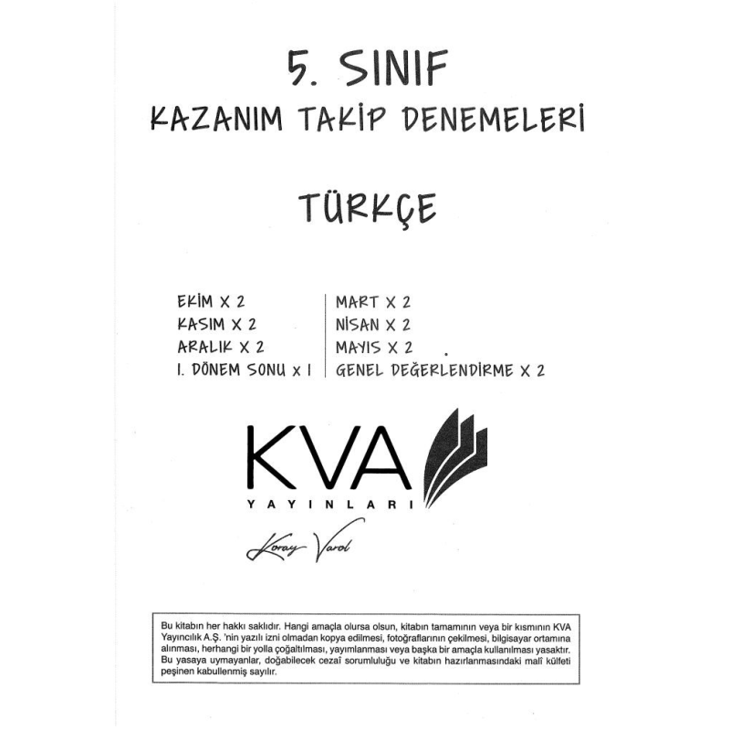 KAZANIM TAKİP DENEMELERİ TÜRKÇE