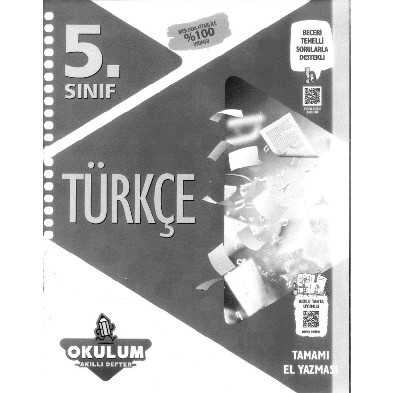 TÜRKÇE OKULUM AKILLI DEFTER